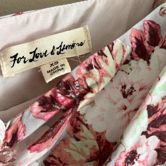 For Love and Lemons Houston Floral Ruched Mini Dress - Picture 10 of 16